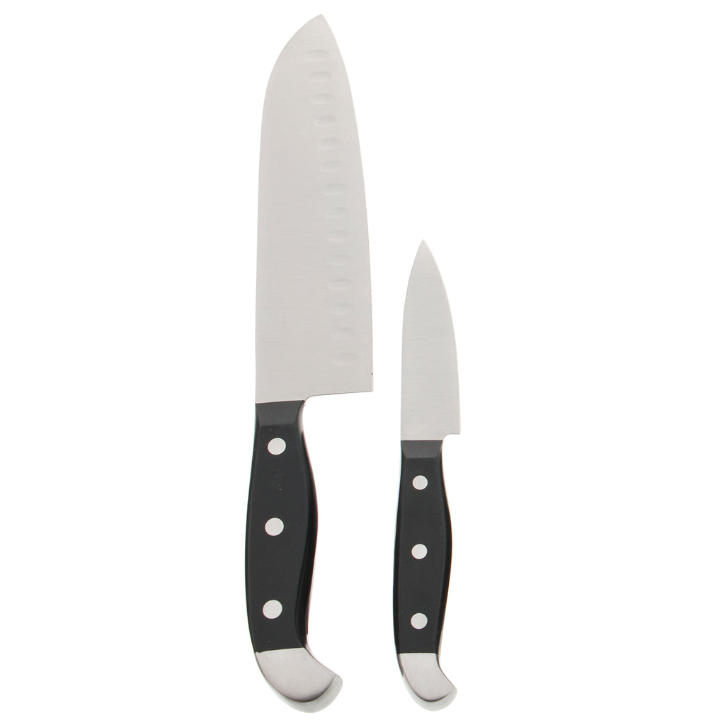 2-Piece Asian Knife Set (7" Santoku & 3" Paring) Statement