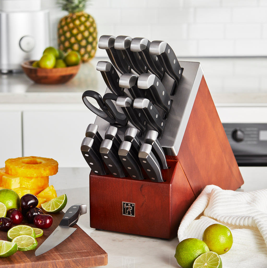 20-Piece Self-Sharpening Knife Block Set Statement