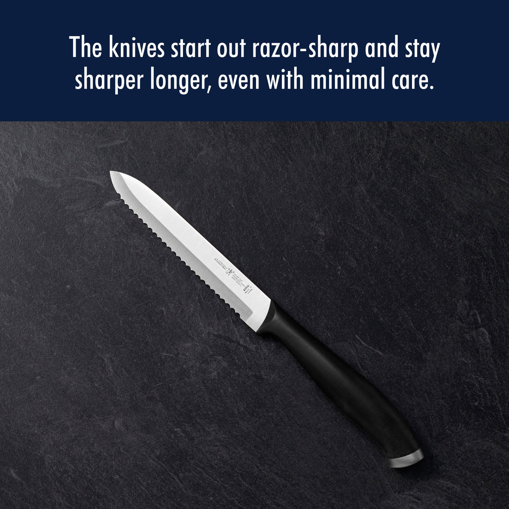 5" Serrated Utility Knife Silvercap