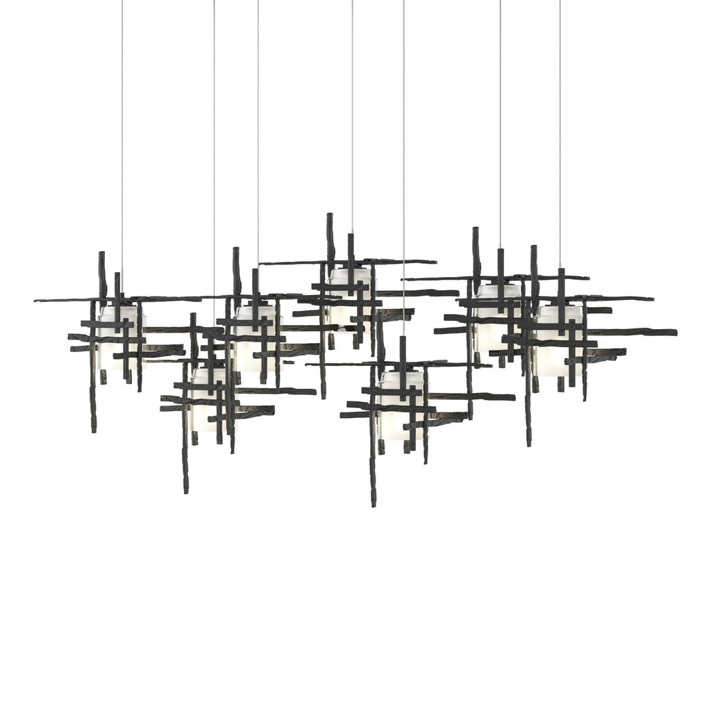 Tura 7-Light Frosted Glass Pendant