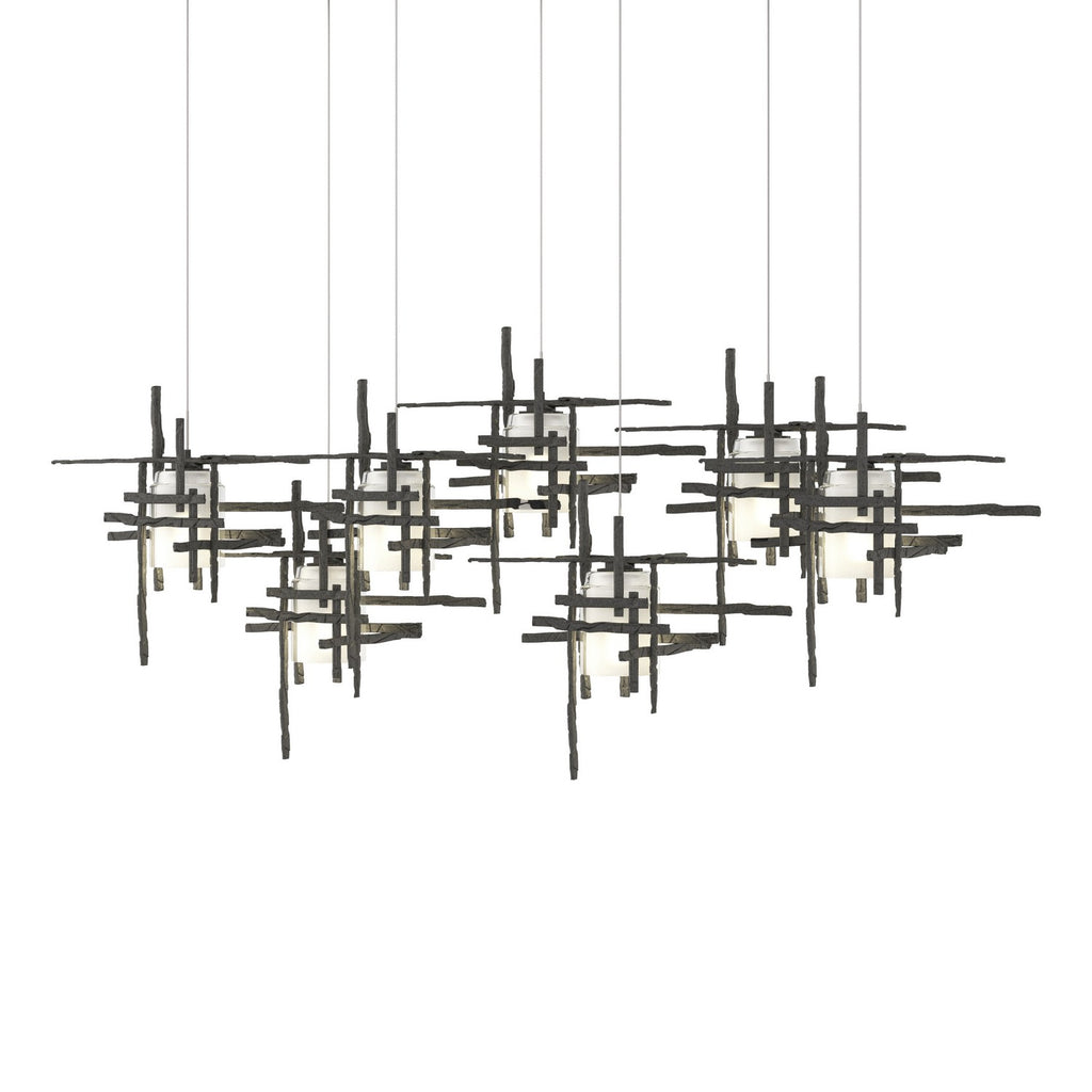 Tura 7-Light Frosted Glass Pendant