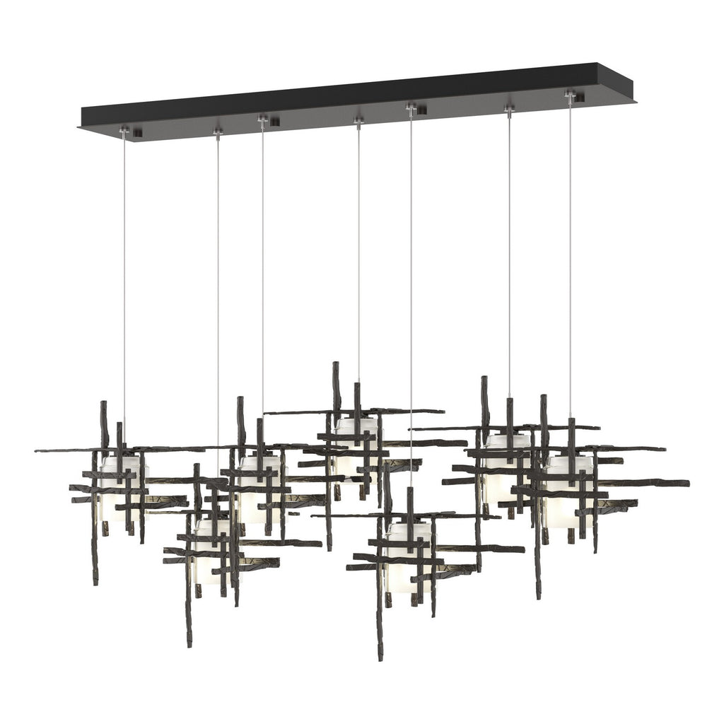 Tura 7-Light Frosted Glass Pendant