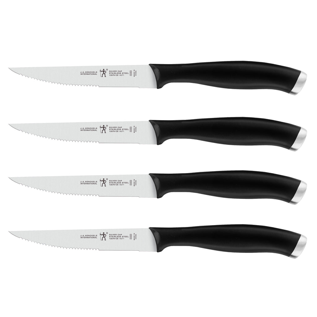 4-Piece Steak Knife Set Silvercap