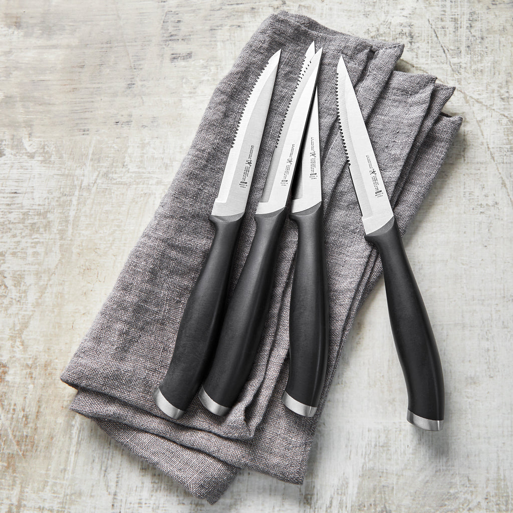 4-Piece Steak Knife Set Silvercap