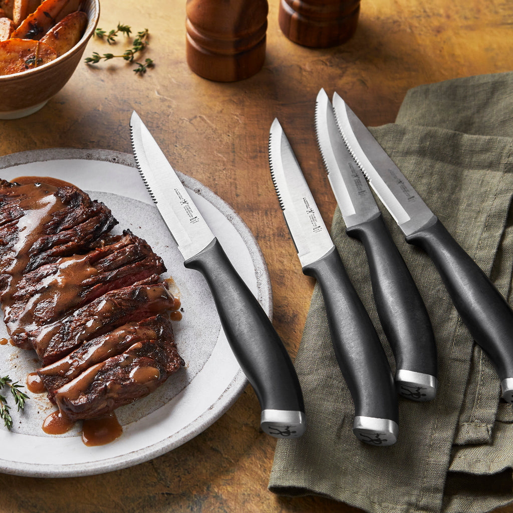 4-Piece Steak Knife Set Silvercap