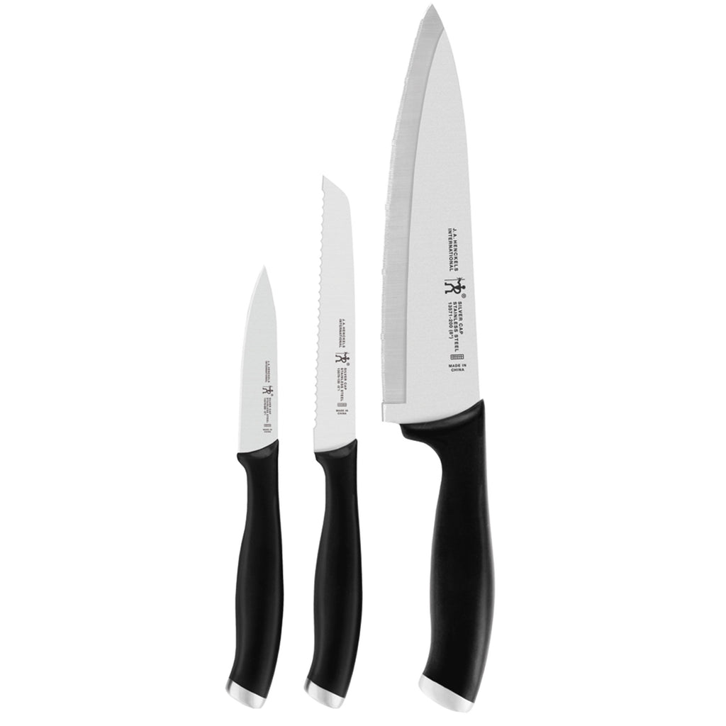 3-Piece Starter Knife Set Silvercap