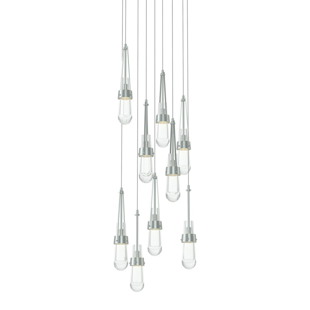 Link 9-Light Clear Glass Pendant