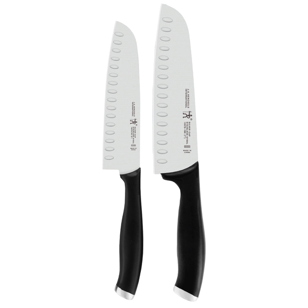 2-Piece Asian Knife Set Silvercap