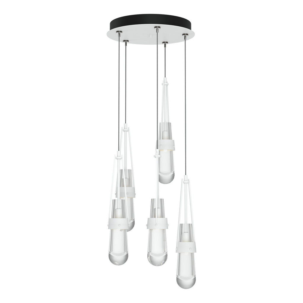 Link 5-Light Clear Glass Pendant