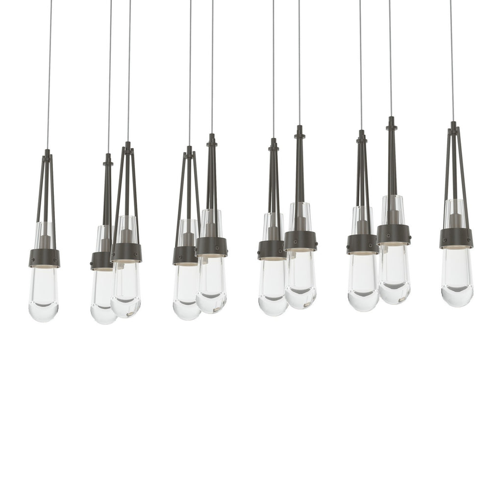 Link 10-Light Clear Glass Pendant