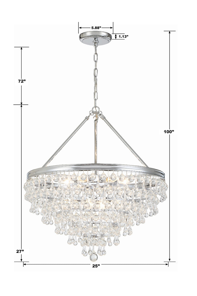 Calypso 8 Light Chandelier