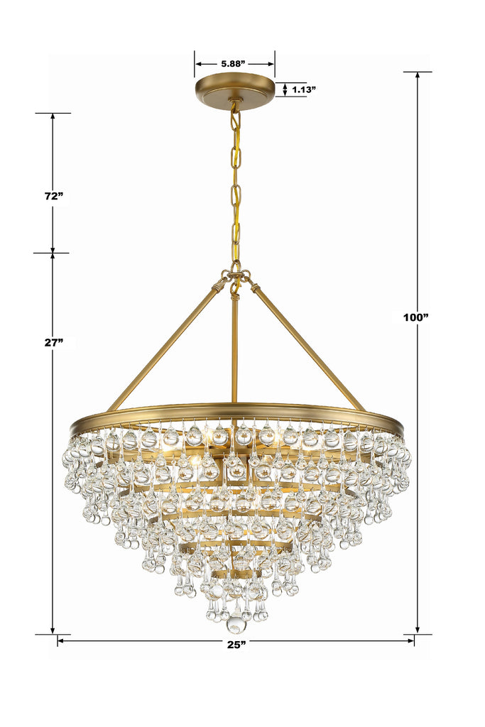 Calypso 8 Light Chandelier