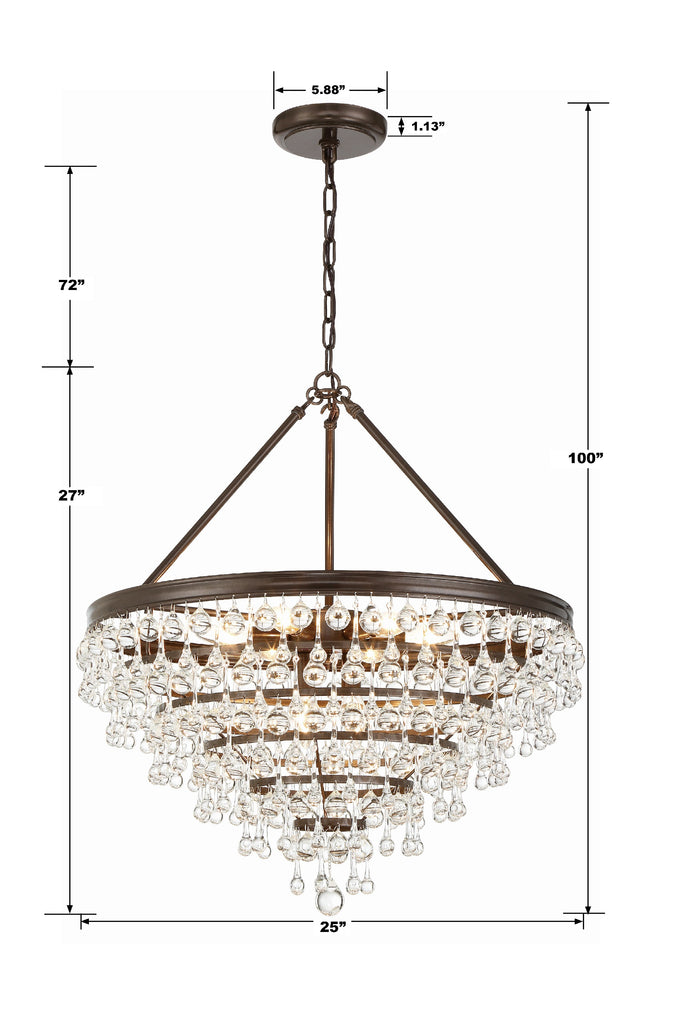 Calypso 8 Light Chandelier