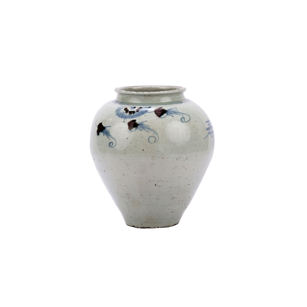 Blue and White Silla Longevity Wide Top Jar