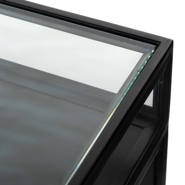 Shadow Box Modular Filing Credenza-Black