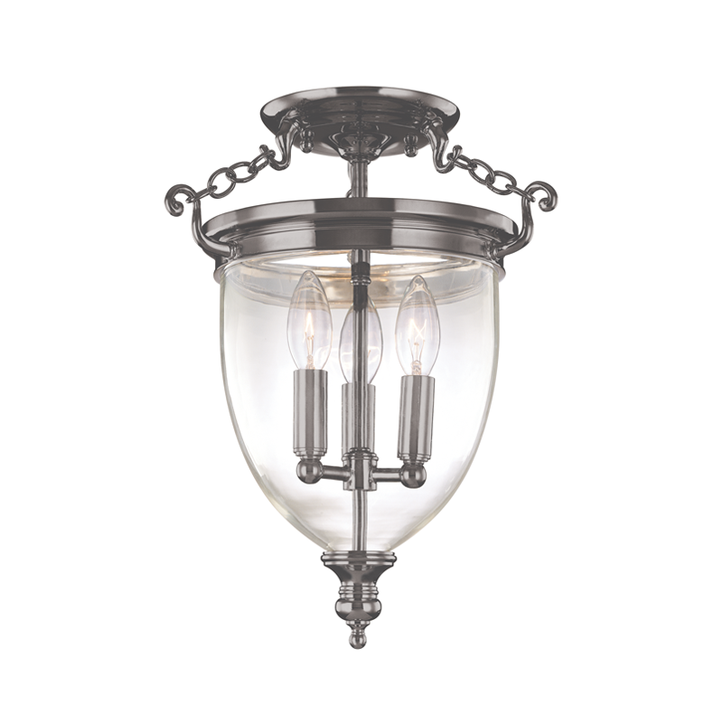 Hanover Semi Flush 14" - Historic Nickel