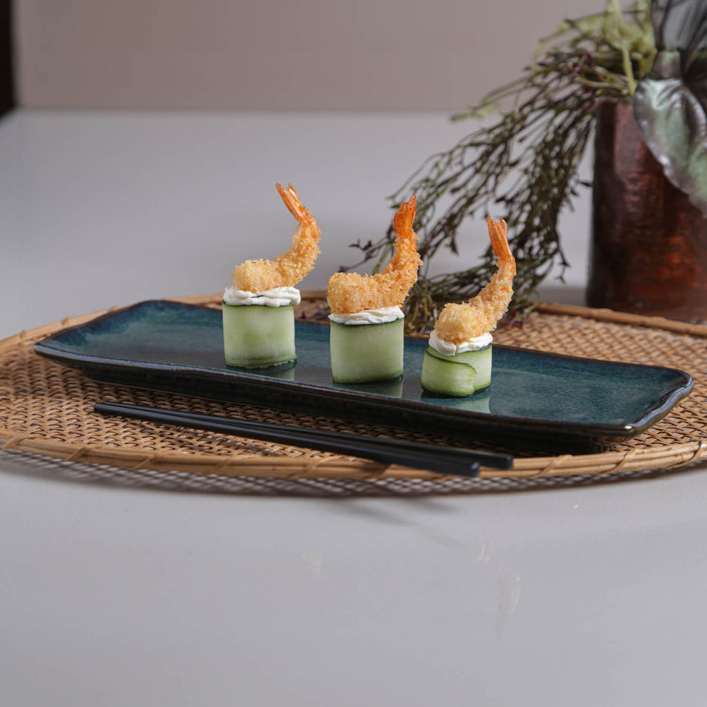 Oceano Medium Rectangular Platters, Set of 4