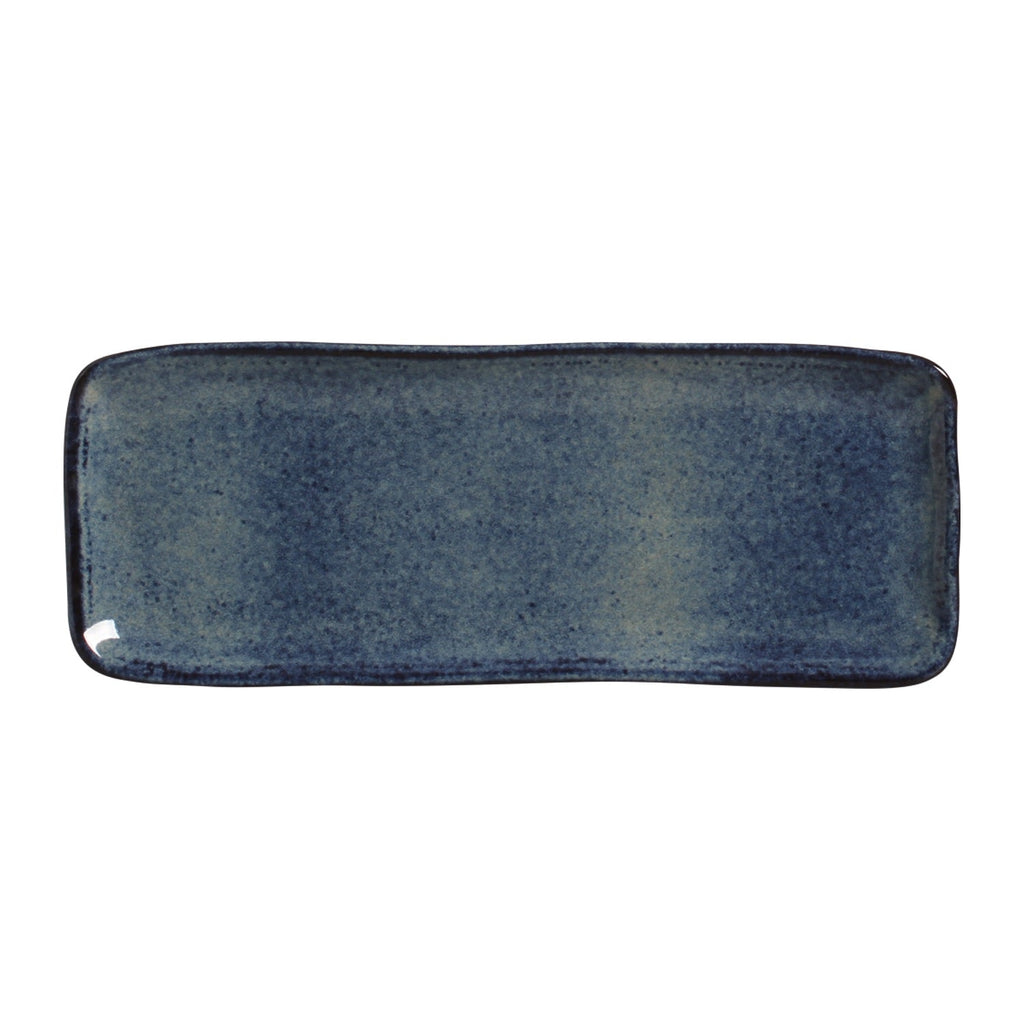 Denim Medium Rectangular Platters, Set of 4