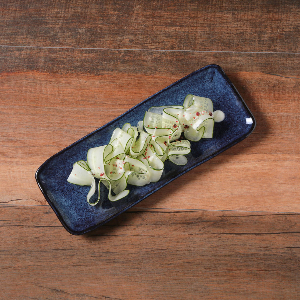 Denim Medium Rectangular Platters, Set of 4