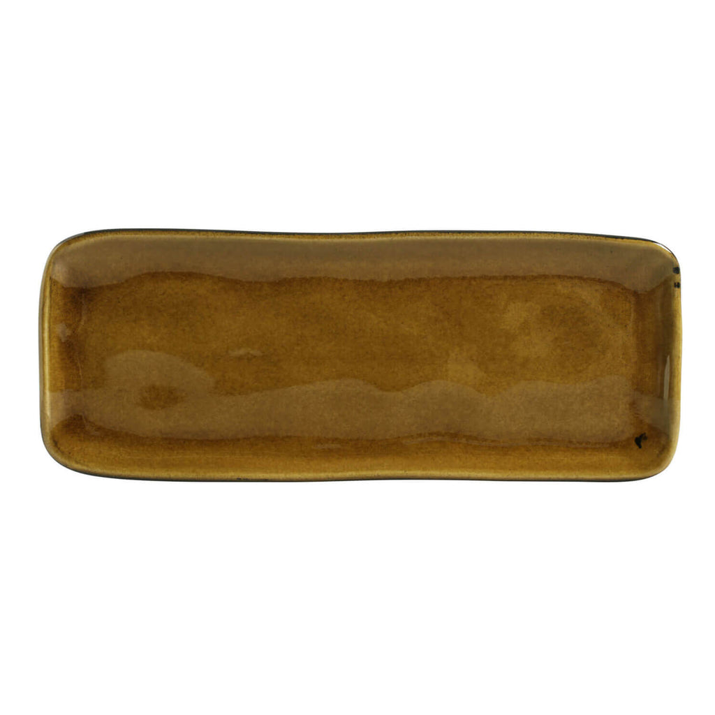 Amber Medium Rectangular Platters, Set of 4