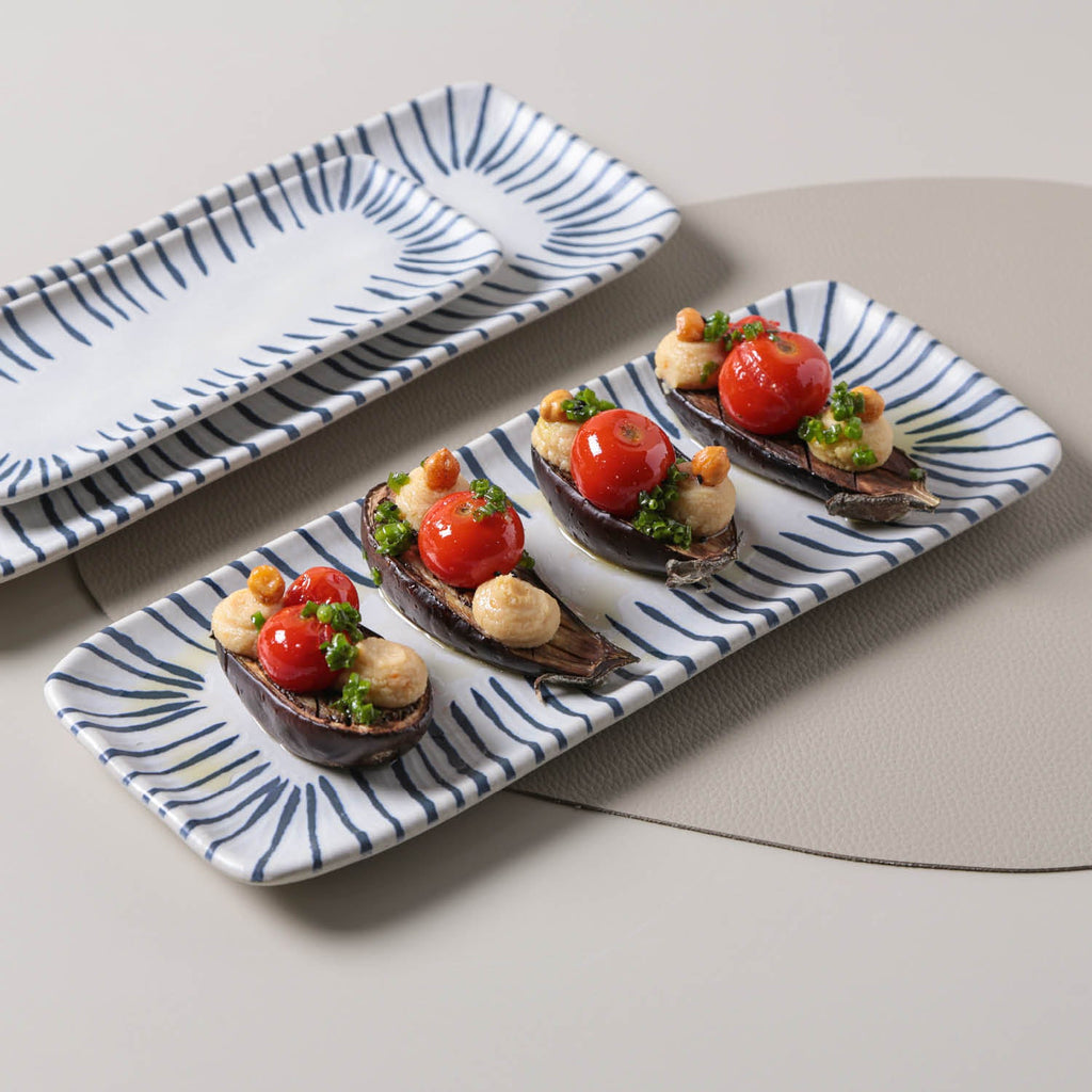 Elemento Medium Rectangular Platters, Set of 4