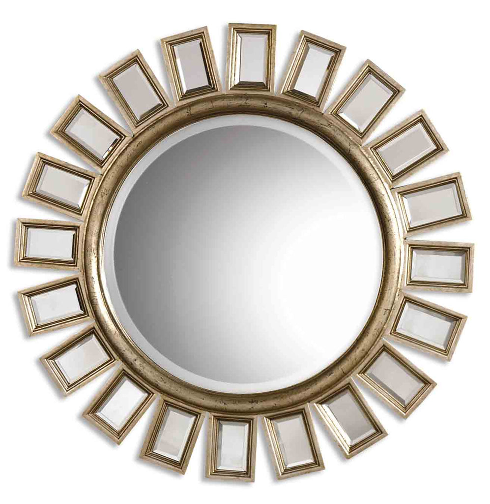 Cyrus Round Silver Mirror