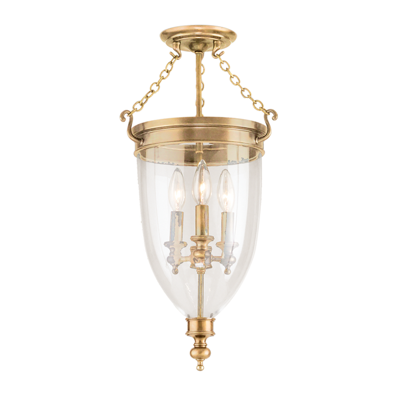 Hanover Semi Flush 21" - Aged Brass