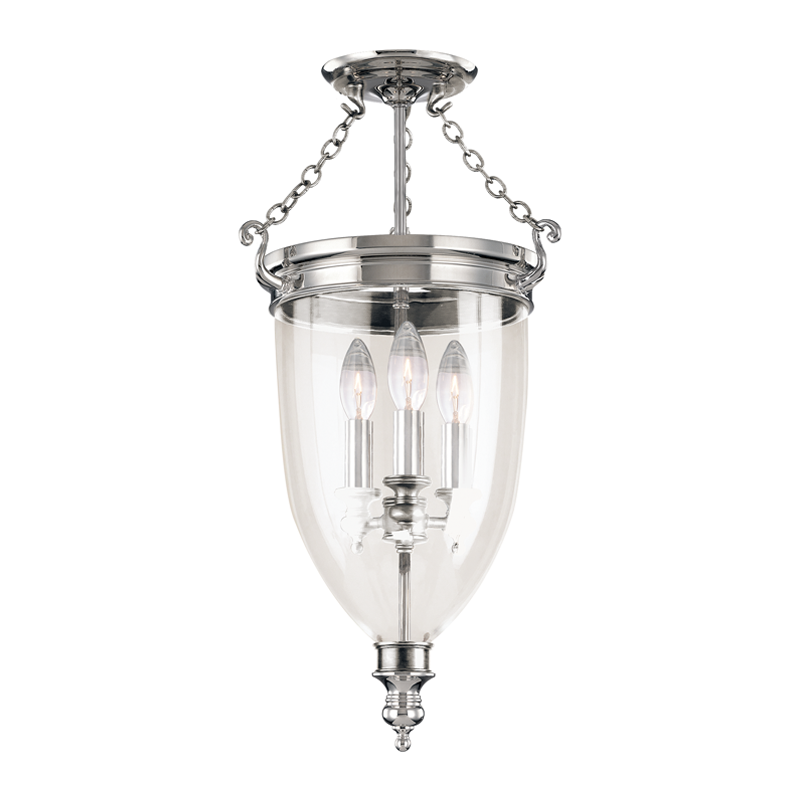 Hanover Semi Flush 21" - Polished Nickel