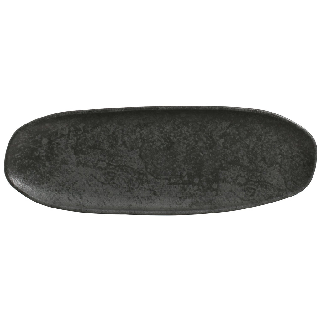 Chromium Large Shallow Oval Platters, Set of 4