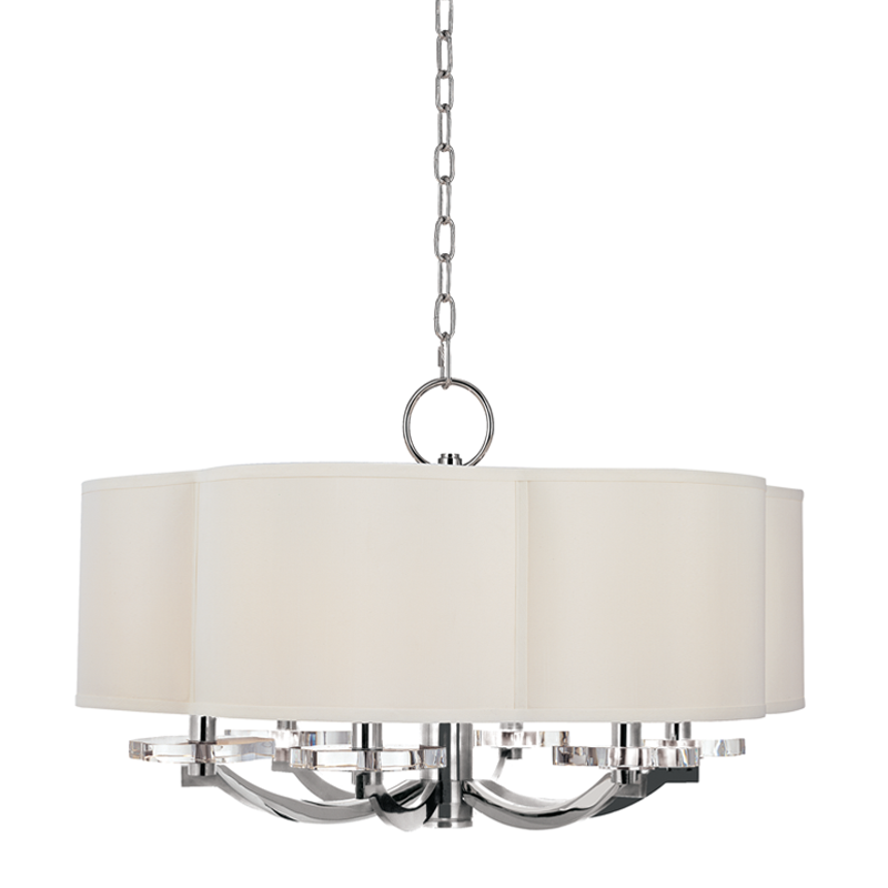 Garrison Chandelier 15" - Polished Nickel