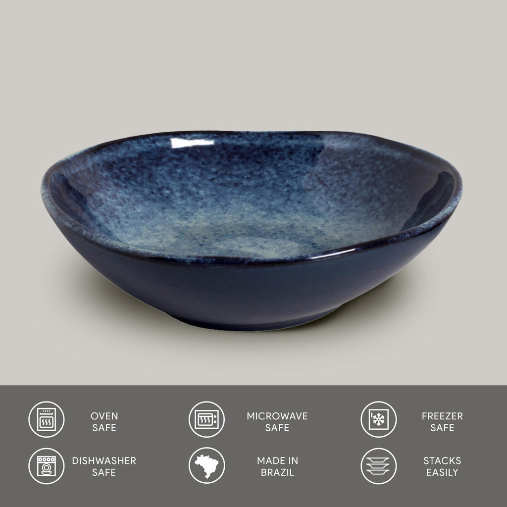 Denim Cereal Bowls, Set of 6