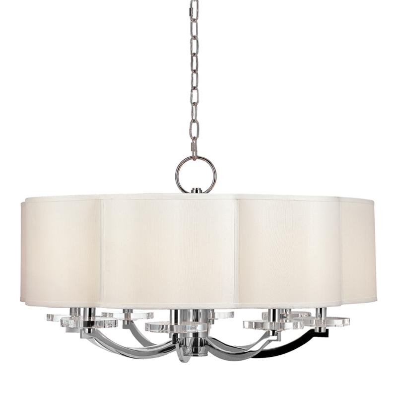 Garrison Chandelier 17" - Polished Nickel