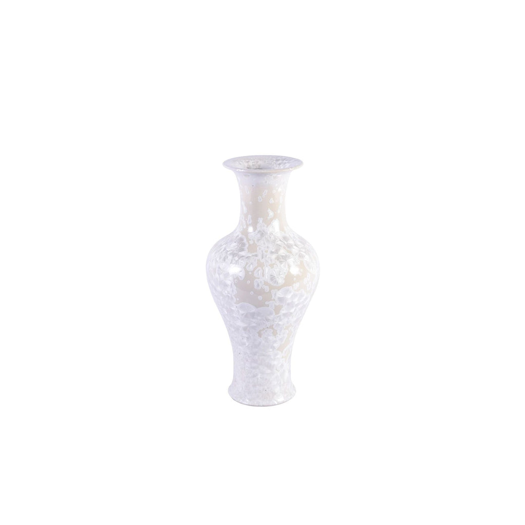 White Crystal Shell Fishtail Vase Medium