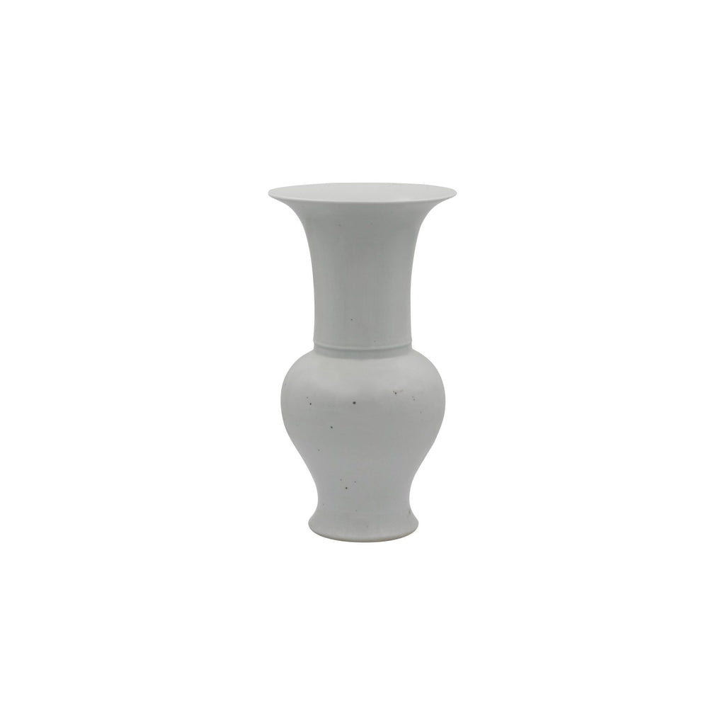 Busan White Baluster Vase