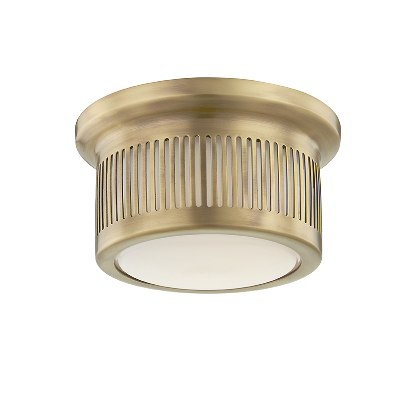 Bangor Flush Mount - Aged Brass