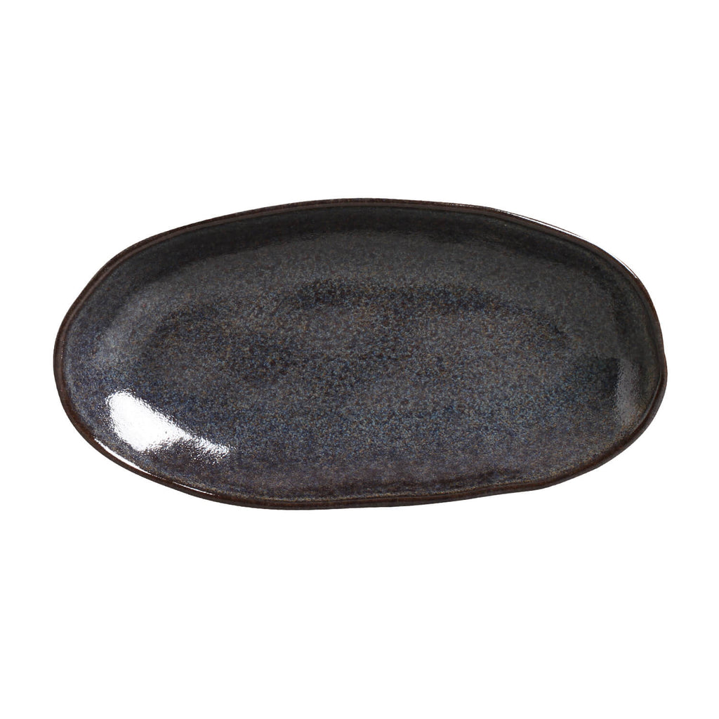 Titanium Large Deep Oval Platters, Set of 4