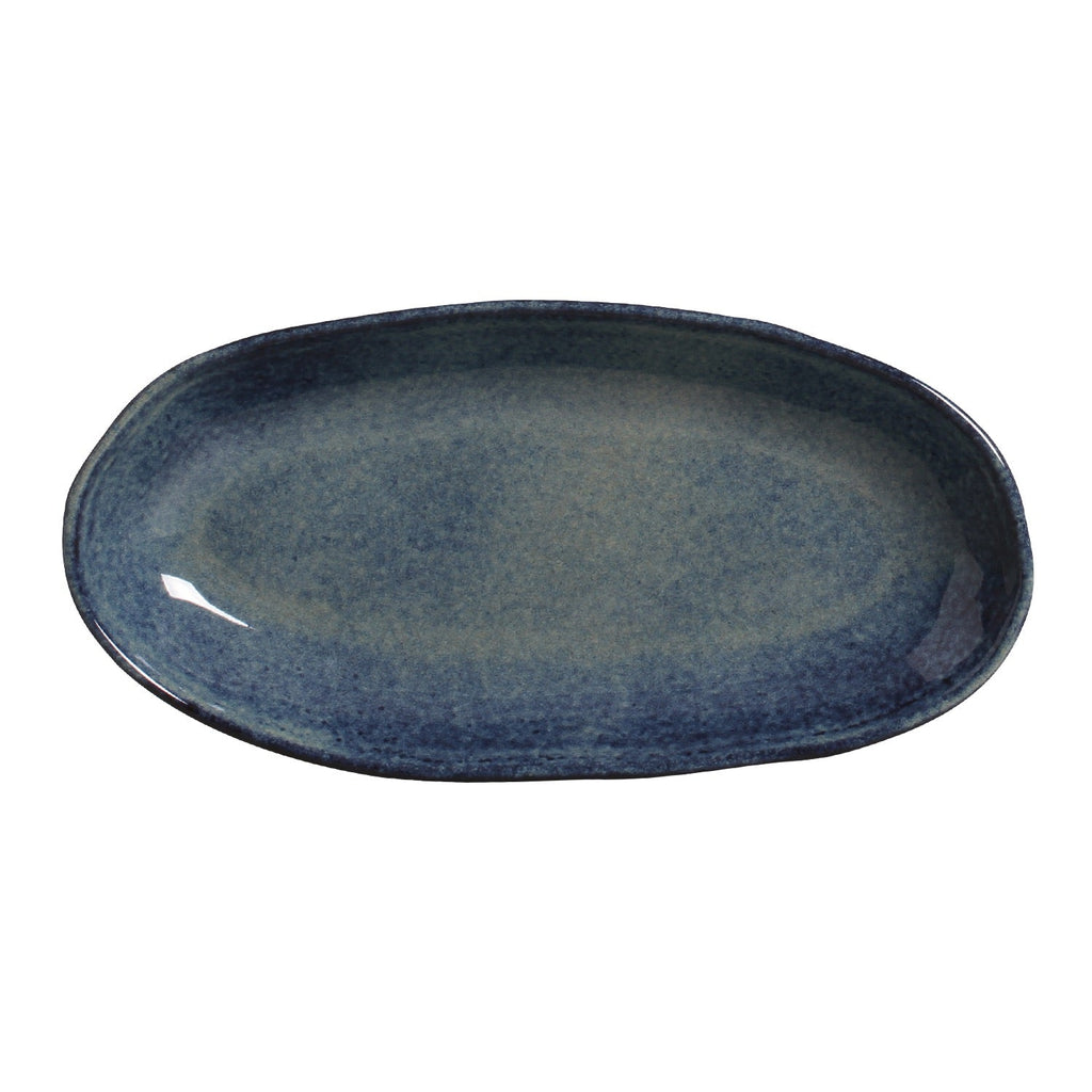 Denim Large Deep Oval Platters, Set of 4