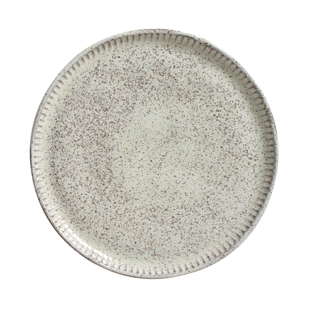 Pistache Linhas Dessert Plates, Set of 6