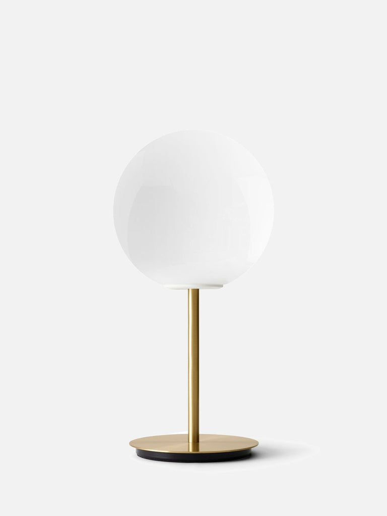 TR Lamp, Table, Brushed Brass, Glossy Opal