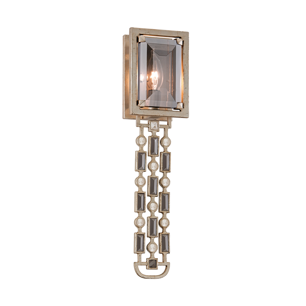 Paparazzi Wall Sconce 20" - Silver Leaf