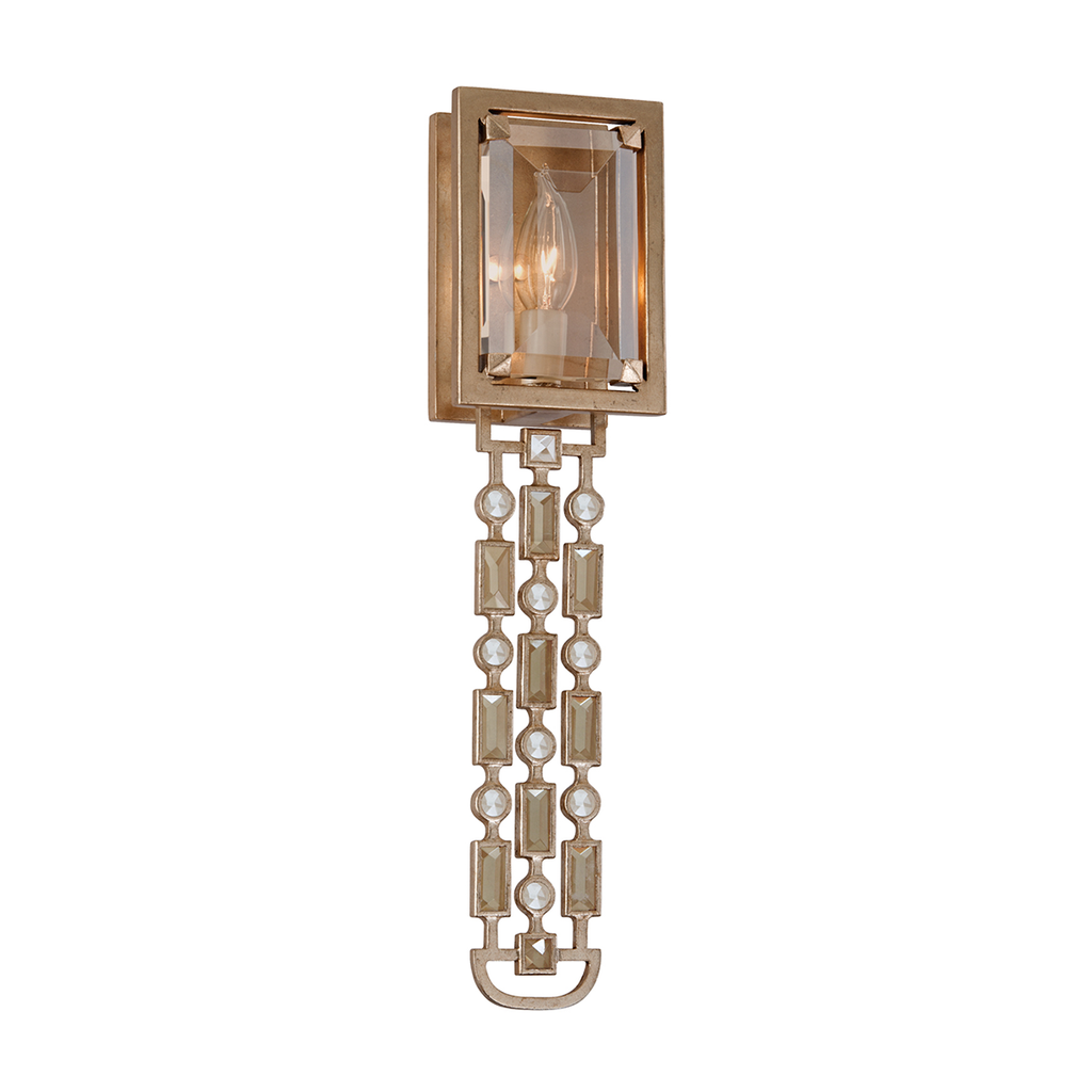 Paparazzi Wall Sconce 20" - Topaz Leaf