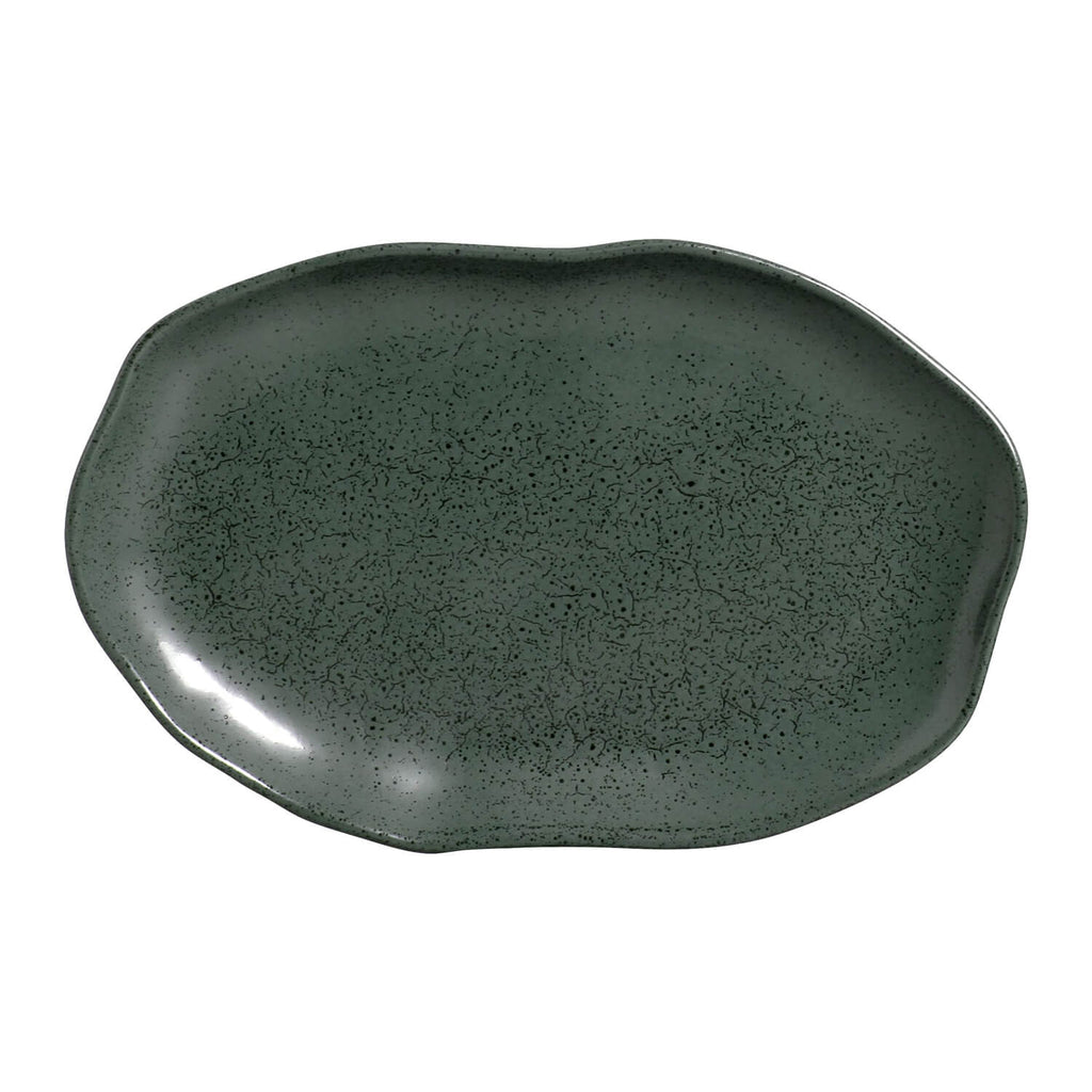 Greenery Medium Shallow Oval Platters, Set of 4