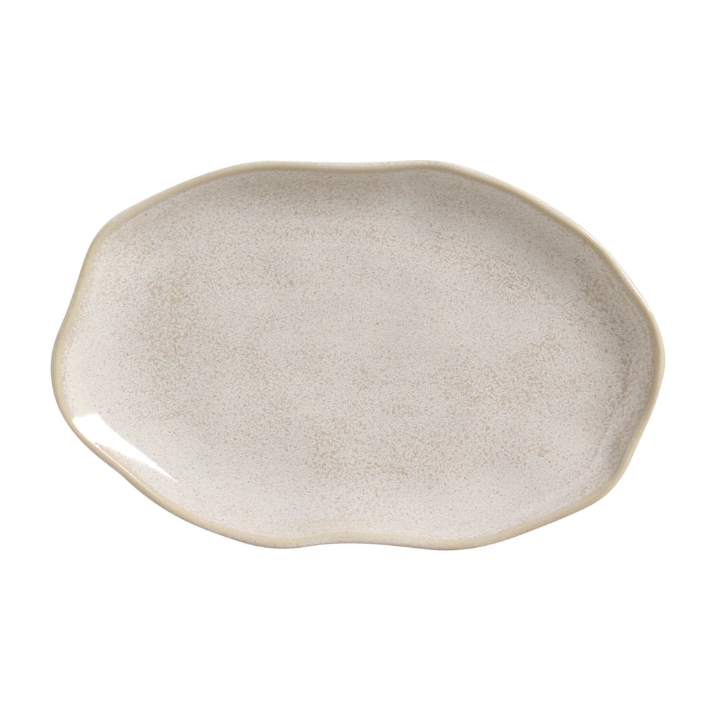 Latte Medium Shallow Oval Platters, Set of 4