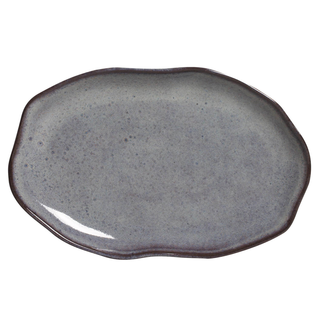 Tourmaline Medium Shallow Oval Platters, Set of 4