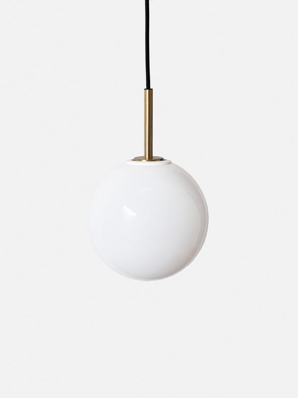 TR Lamp, Pendant, Brushed Brass, Glossy Opal-DtW