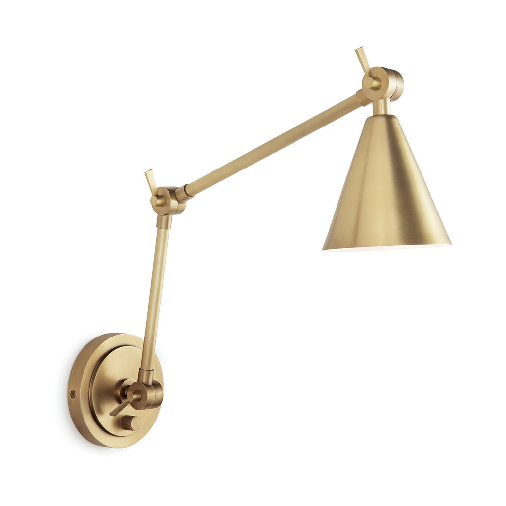 Sal Task Sconce - Natural Brass