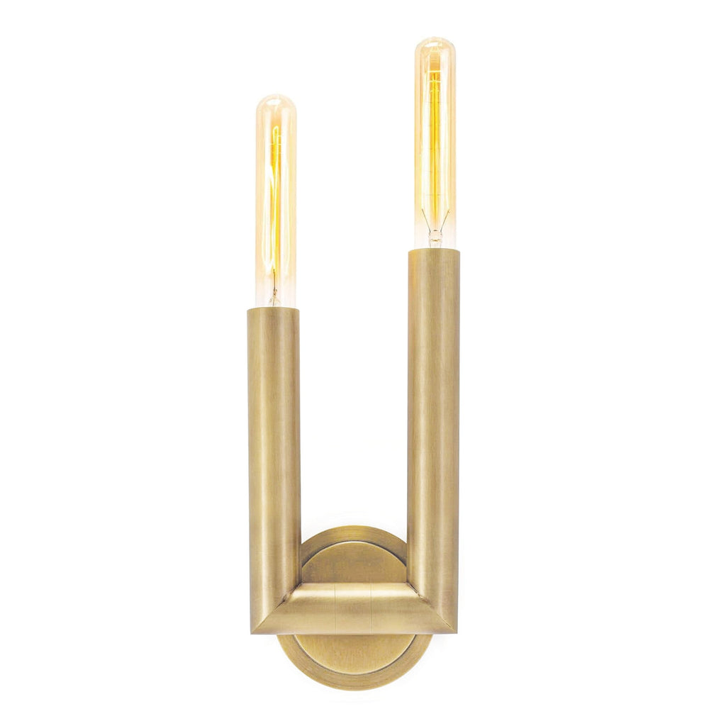 Wolfe Sconce - Natural Brass