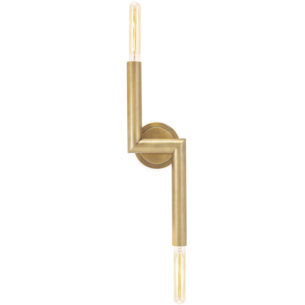 Wolfe Sconce - Natural Brass