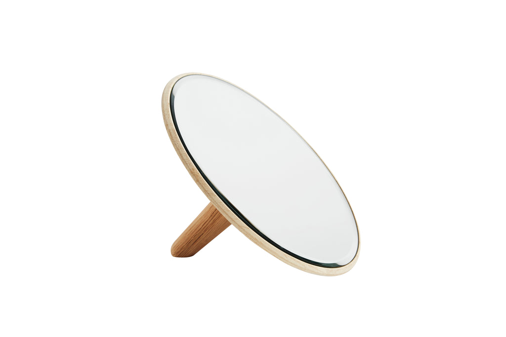 Mirror Barb Larg, Solid Oak, Set of 2