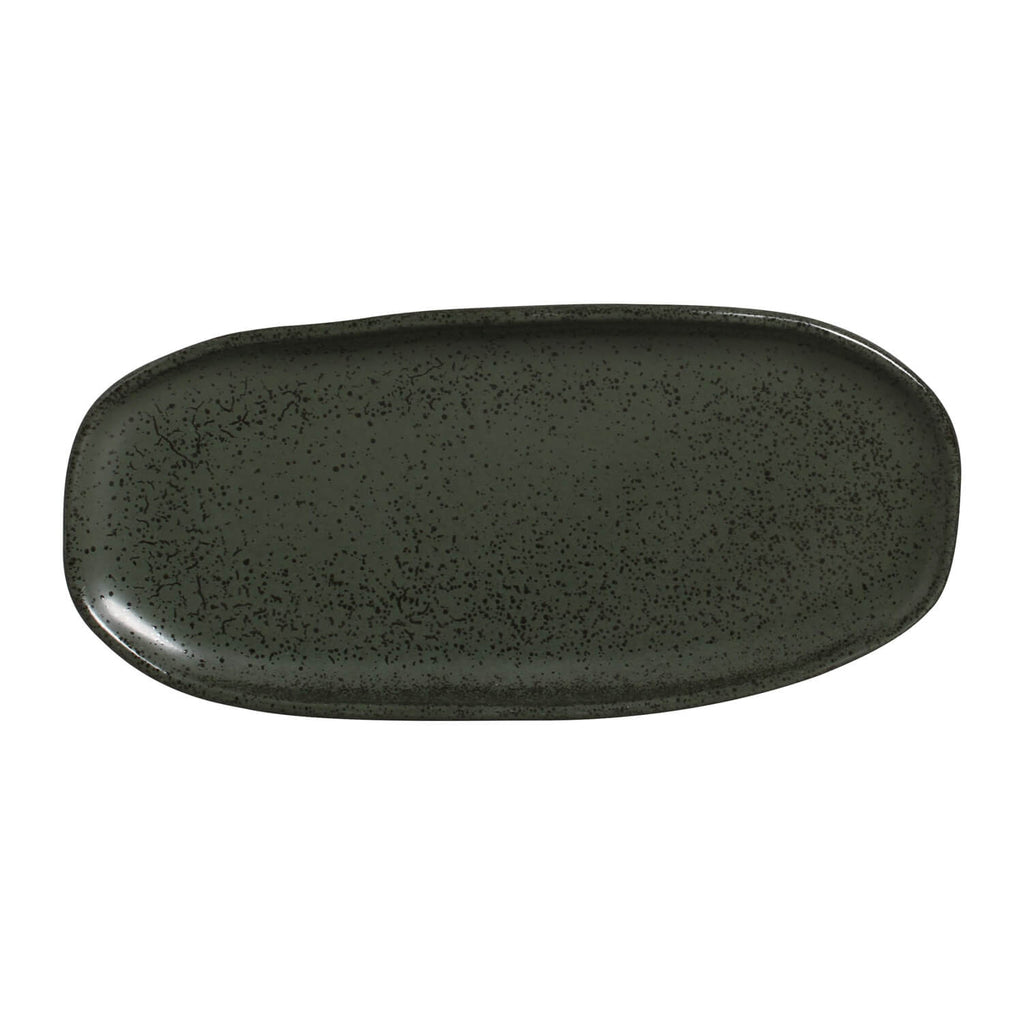 Greenery Medium Shallow Oval Platters, Set of 4 (Small Dish)